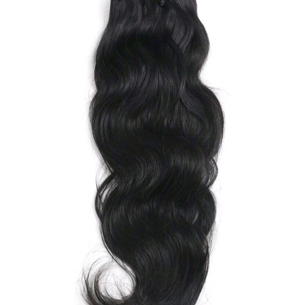 8Pcs Black Wavy One Set Clip In Extensions